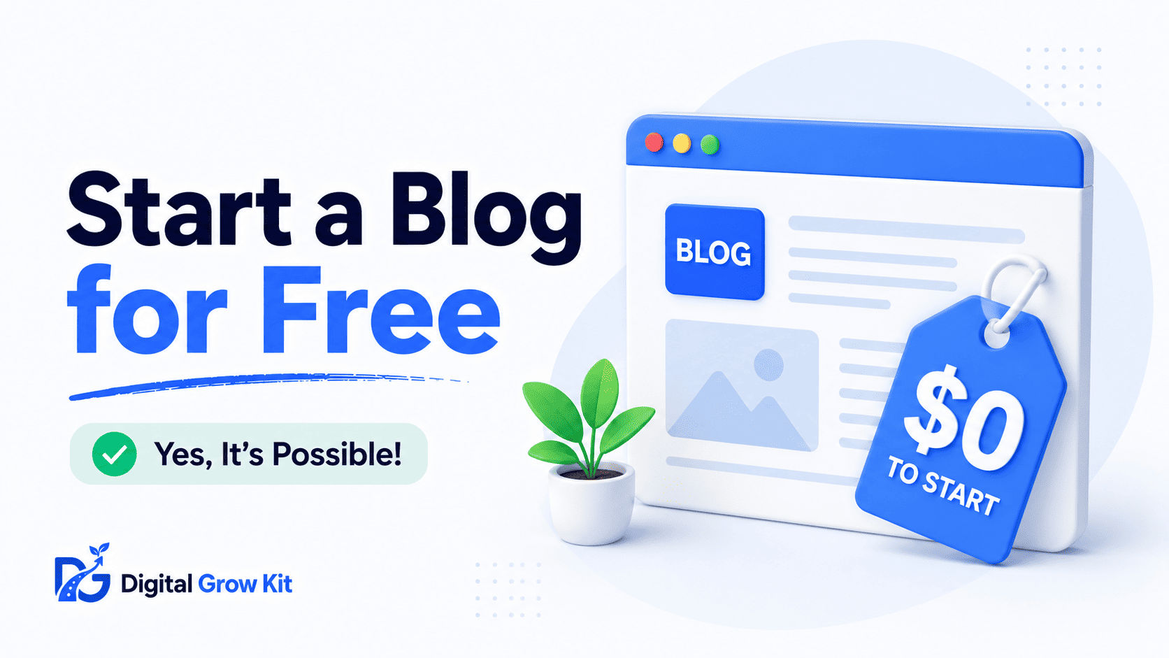 How to start a blog for free — beginner guide featured image